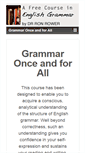 Mobile Screenshot of grammar-once-and-for-all.com