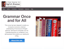 Tablet Screenshot of grammar-once-and-for-all.com